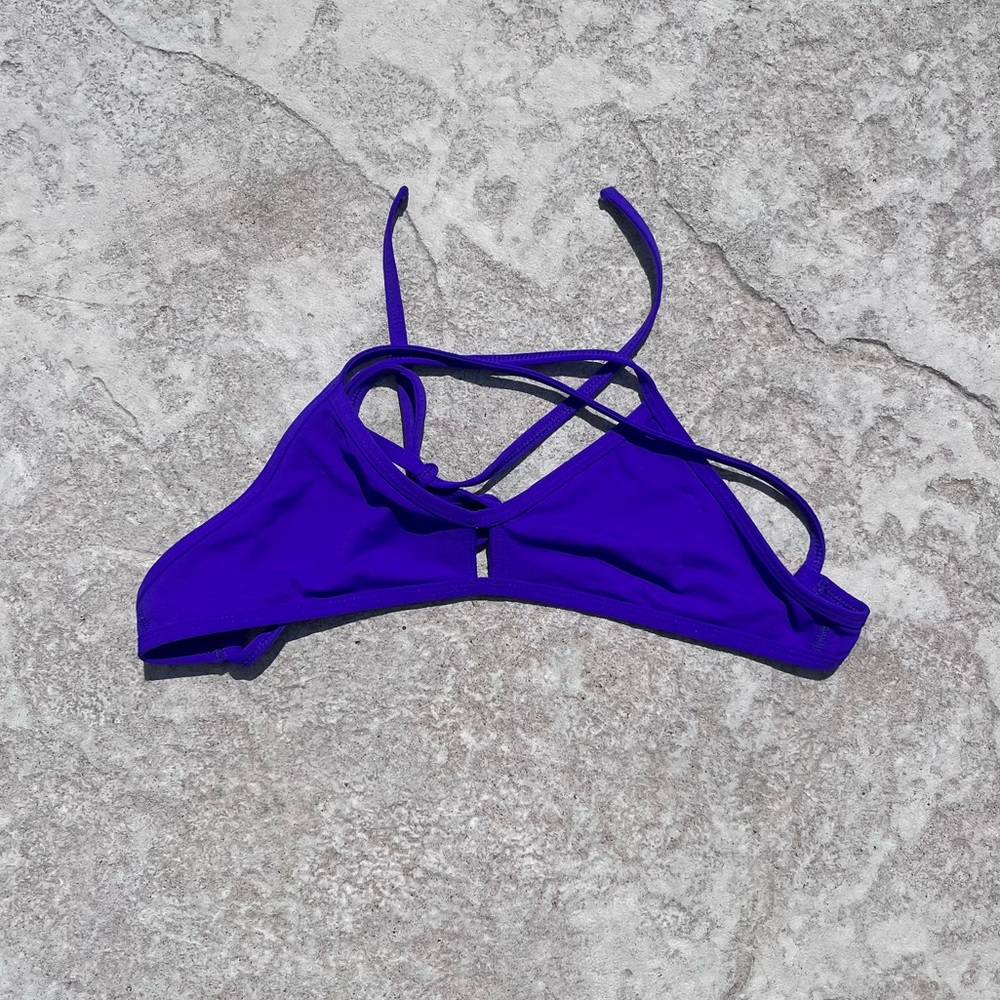 Jolyn Vent Bikini Top Purple (Large)